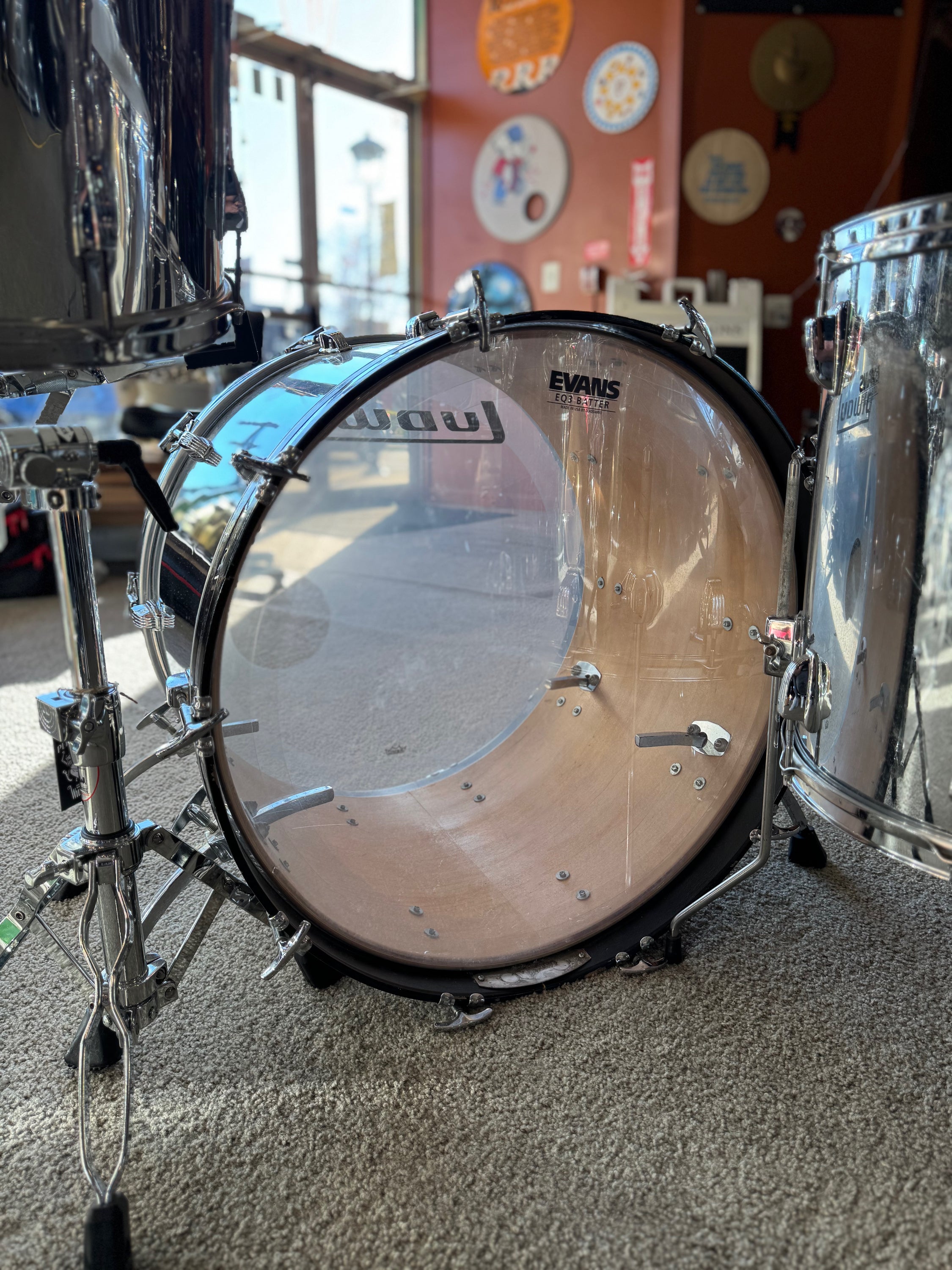 Ludwig Chrome Over Wood 14/16/18/24 Drum Set | Pocket Percussion